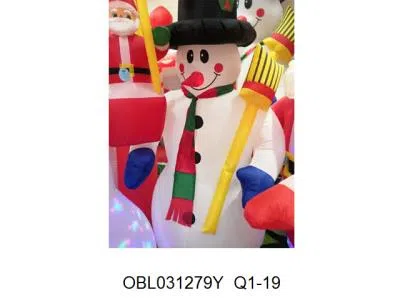 1.8米雪人扫把闪光灯黑帽_OBL031279Y