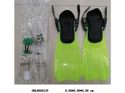 成人脚蹼小码 pvc/软胶 黄 蓝2色混装 45*17cm_OBL095013Y