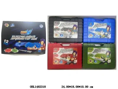 电击陀螺枪 包电 4色混装 12只装1展示盒_OBL1482318