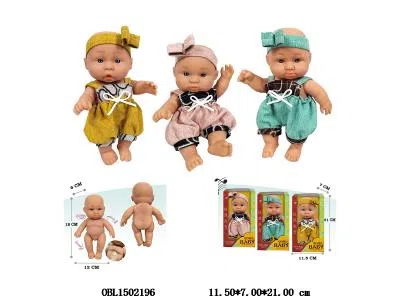 7寸全搪胶公仔   3款混装   衣服1款1色_OBL1502196