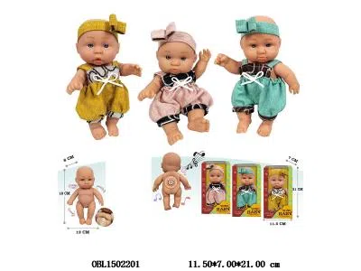 7寸全搪胶公仔带6声IC 包电   3款混装   衣服1款1色_OBL1502201