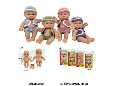 7寸全搪胶公仔   4款混装   衣服1款1色_OBL1502228