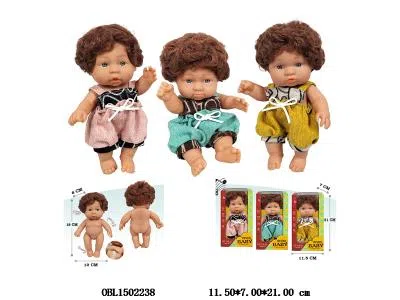 7寸全搪胶公仔   3款混装   衣服1款1色_OBL1502238