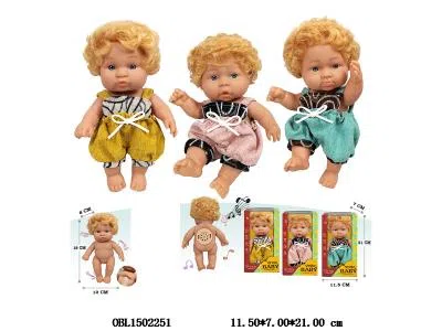 7寸全搪胶公仔带6声IC 包电  3款混装   衣服1款1色_OBL1502251