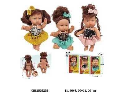 7寸全搪胶公仔   3款混装   衣服1款1色_OBL1502255