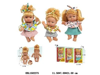 7寸全搪胶公仔   3款混装   衣服1款1色_OBL1502275