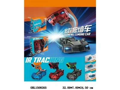 红外追光遥控爬墙车带灯光 配USB线 车身3.7V包电 遥控器3*AAA不包电 3色混装_OBL1508265