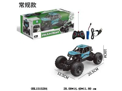 四通遥控车带灯光配USB线  车身3.7V锂电池包电  遥控器2*AA无包电_OBL1515284