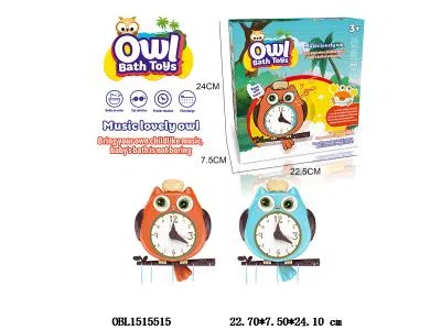 猫头鹰转转乐 眼睛时针分钟会转动 2色混装_OBL1515515