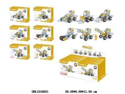 拼装工程车 6款混装 6盒装1展示盒_OBL1516021