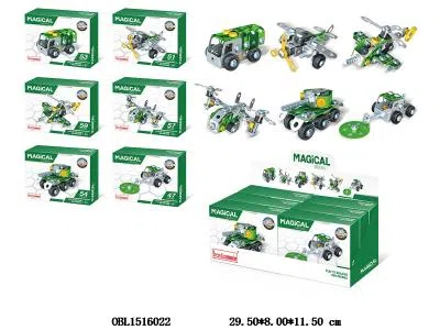 拼装军事车系列 6款混装 6盒装1展示盒_OBL1516022