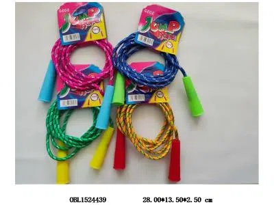 棉胶花绳跳绳 4色手柄混装_OBL1524439