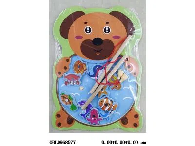 木制小狗钓鱼20.5*28*0.6cm_OBL096857Y