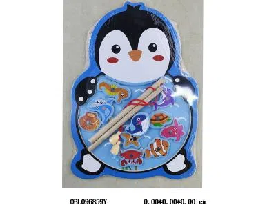 木制企鹅钓鱼20.5*28*0.6cm_OBL096859Y