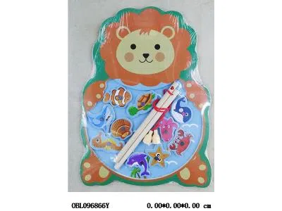 木制狮子钓鱼20.5*28*0.6cm_OBL096866Y