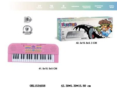 俄文版  37键多功能电子琴配麦克风/USB线   4*AA不包电_OBL1534658