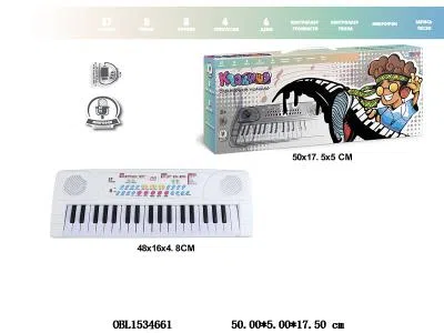 俄文版  37键多功能电子琴配麦克风/USB线   4*AA不包电_OBL1534661