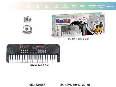 俄文版  49键多功能电子琴配麦克风/USB线   4*AA不包电_OBL1534667
