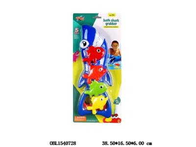 按压鲨鱼抓夹配4条小鱼_OBL1540728