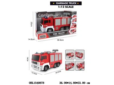 惯性消防车带灯光声音 3粒AG13包电_OBL1540878