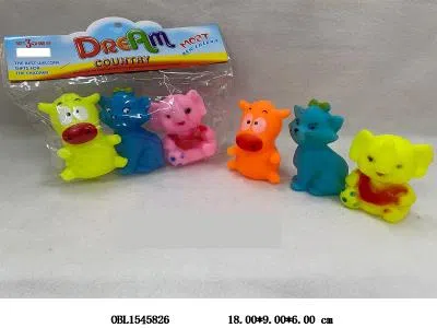 3只庄搪塑动物带BB哨_OBL1545826