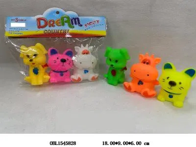3只庄搪塑动物带BB哨_OBL1545828