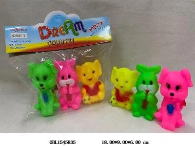 3只庄搪塑动物带BB哨_OBL1545835