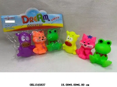 3只庄搪塑动物带BB哨_OBL1545837