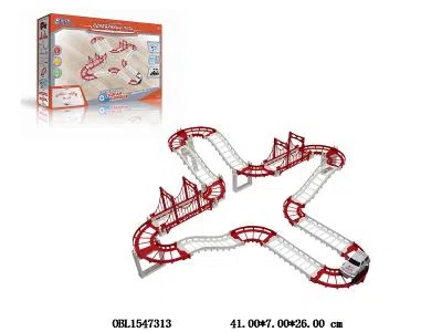 俄文电动轨道车套装带灯光声音 2*AA无包电_OBL1547313