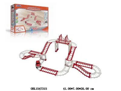 俄文电动轨道车套装带灯光声音 2*AA无包电_OBL1547315