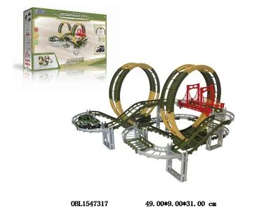 俄文电动轨道车套装带灯光声音 2*AA无包电_OBL1547317