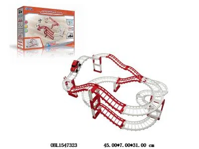 俄文电动轨道车套装带灯光声音 2*AA无包电_OBL1547323