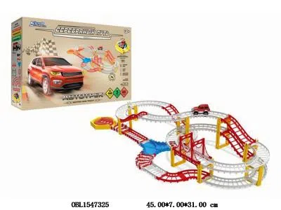 俄文电动轨道车套装带灯光 1*AA无包电_OBL1547325