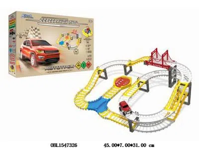 俄文电动轨道车套装带灯光 1*AA无包电_OBL1547326