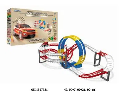 俄文电动轨道车套装带灯光 1*AA无包电_OBL1547331