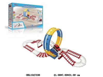 俄文电动轨道车套装带灯光 1*AA无包电_OBL1547338