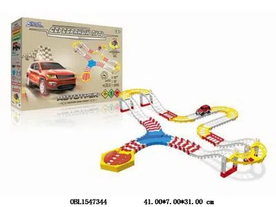 俄文电动轨道车套装带灯光 1*AA无包电_OBL1547344