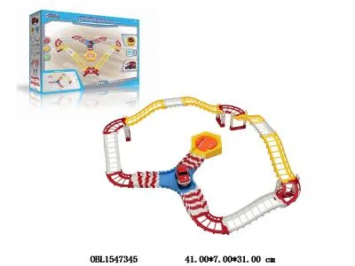 俄文电动轨道车套装带灯光 1*AA无包电_OBL1547345