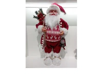 45cm静止红衣开衫老人_OBL094981Y