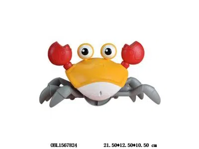 电动螃蟹带音乐感应 3*AA不包电 2色混装_OBL1567824