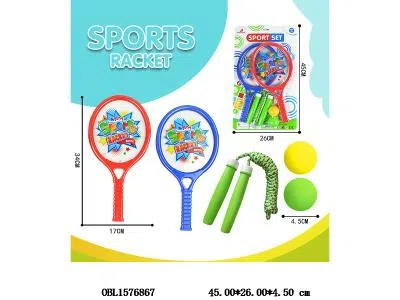 球拍套装带跳绳 2色混装_OBL1576867