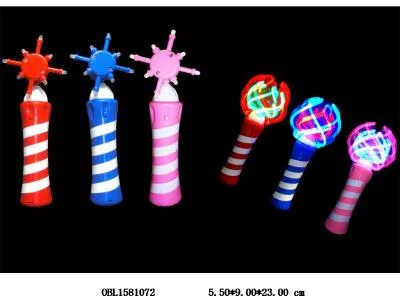 旋转棒带灯光  3*AA无包电 红蓝粉_OBL1581072