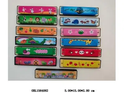 16孔卡通图案口琴 13款混装_OBL1584082