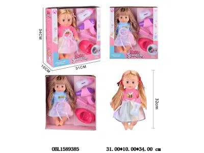 14寸空身活眼喝水尿尿公仔套装带6声IC 3*AG13包电 主体衣服1款1色 2款混装_OBL1589385