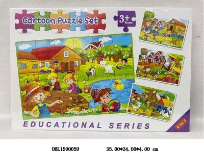 四合一拼图  24-72pcs  农场场景_OBL1590059