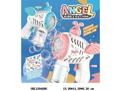 电动泡泡机套装带音乐  4*AA电池 不包电  2色混装_OBL1594680