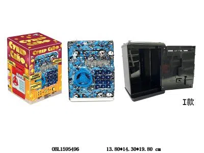 俄文存钱罐带灯光 自动卷钱 语音提示 密码解锁  3*AA不包电_OBL1595496