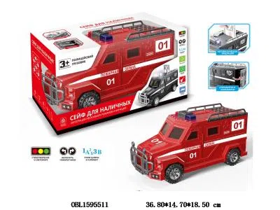 俄文消防车存钱罐带灯光音乐 3*AA不包电_OBL1595511