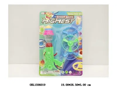 弹跳陀螺飞碟枪带灯光 2*AG3包电_OBL1596019