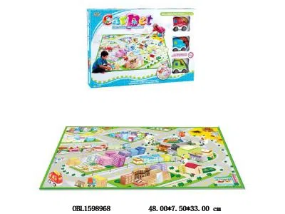 城中公路地毯配3只惯性车_OBL1598968